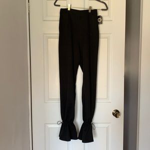 High waisted scrunch ankle pants